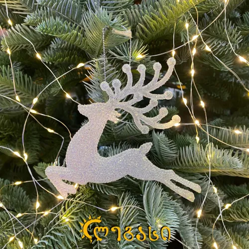 ნაძვის ხის მოსართავი - ირემი (2ც.)