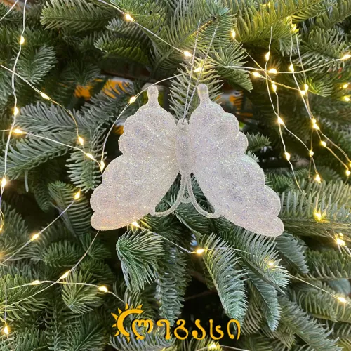 ნაძვის ხის მოსართავი - პეპელა (2ც.)