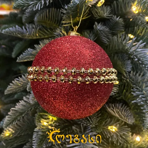 საშობაო დეკორატიული ბურთულა 2ც.