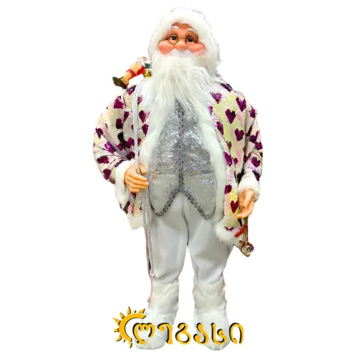 საახალწლო დეკორატიული თოვლის ბაბუა-120 სმ