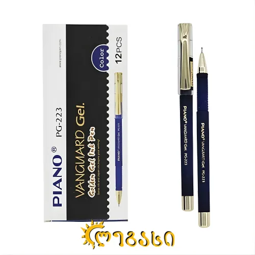 საწერი კალამი პიანო ტუშის ლურჯი 36392-წითელი