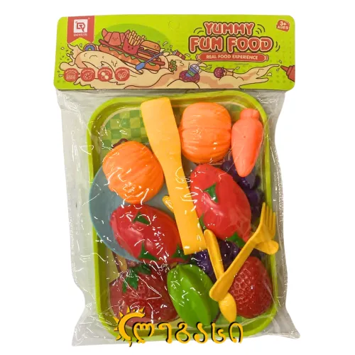 თ2506140 პლასტმასის სათამაშო საკვები ნაკრებში ბოსტნეული