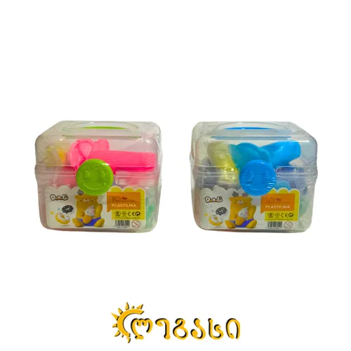 პლასტელინი PLAY DOUGH (10 ფერი) 