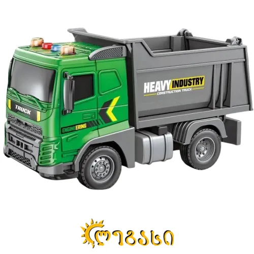 ინერციის სათამაშო მანქანა სამშენებლო 6 ცალი