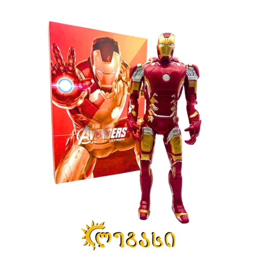 საკოლექციო ფიგურა - რკინის კაცი SUPER HERO SERIES DOLL (IRON MAN) 31 სმ