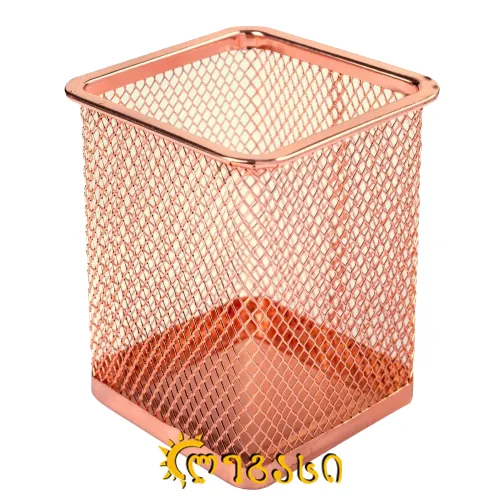 კალმის ჩასაწყობი ჭიქა სეტკის ფერადი