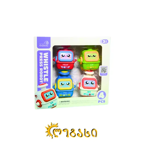 სათამაშო რობოტები WHISTLE PRESS ROOT