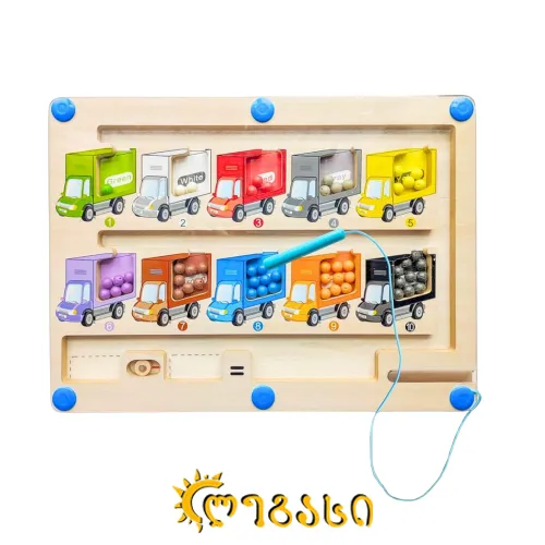 ფერებისა და რიცხვების მაგნიტური ლაბირინთი 