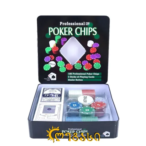 სათამაშო პოკერი 100 ჩიპით