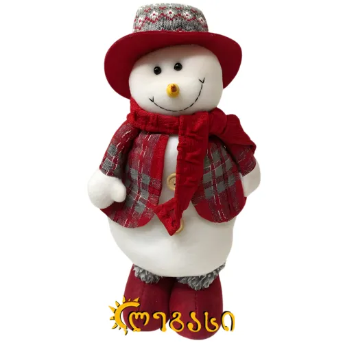 საახალწლო დასადგამი დეკორაცია (თოვლის ბაბუა) 33სმ.