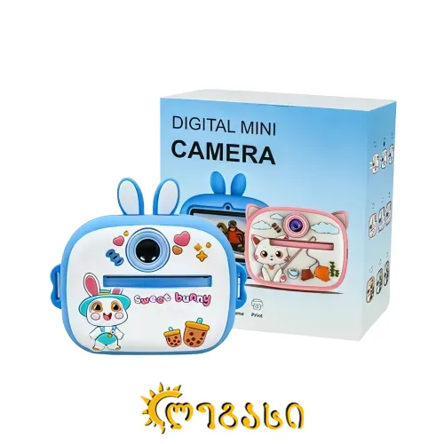 საბავშვო ფოტოაპარატი პრინტერით