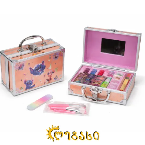 სათამაშო ნაკრები ჩემოდნით, გოგოებისთვის სტიჩი