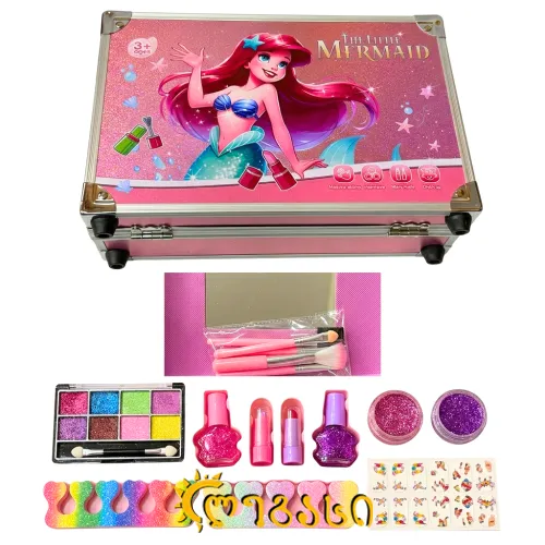 სათამაშო ნაკრები ჩემოდნით, გოგოებისთვის ქალთევზა