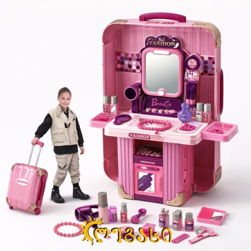 სათამაშო მაკიაჟის მაგიდა-ჩემოდანი 31*18სმ