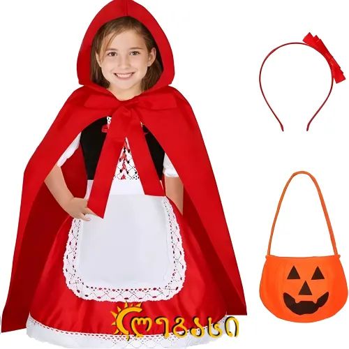 საბავშვო გმირის ფორმა(წითელქუდა) (სადღესასწაულო სამოსი, ქოსფლეი) თ2509101